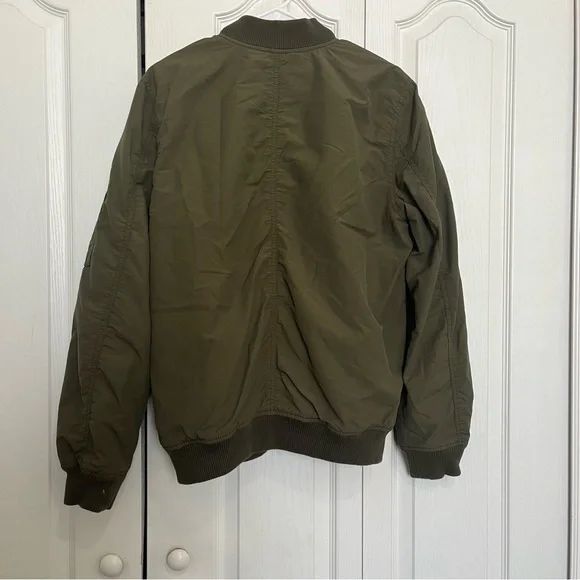 GAP Olive Green Bomber Jacket - Picture 7 of 7